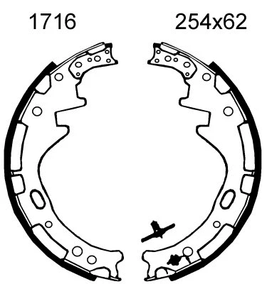 Jeu de mâchoires de frein BSF 01716