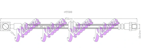 Flexible de frein KAWE H5588