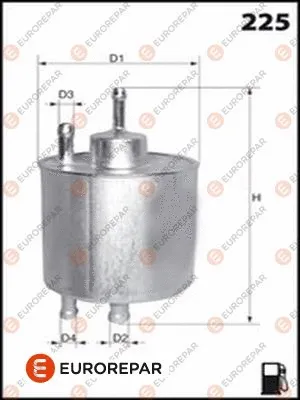 Filtre à carburant EUROREPAR 1643631480
