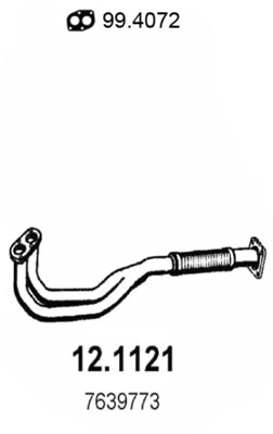 Tuyau d'échappement ASSO 12.1121