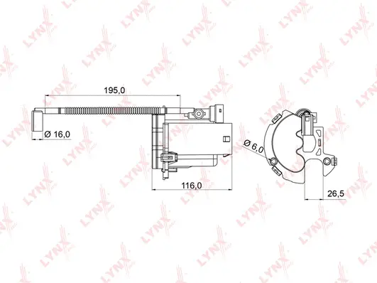 Filtre à carburant LYNXAUTO LF-992M