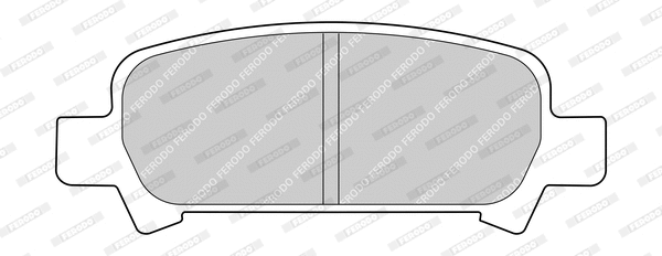 Kit de plaquettes de frein, frein à disque FERODO FDB1333-D