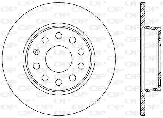 Disque de frein OPEN PARTS BDA2539.10