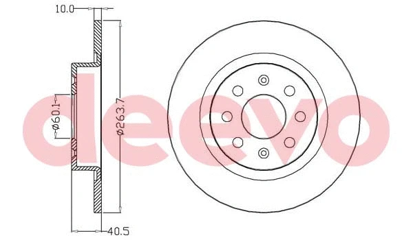 Disque de frein DEEVO BD20040