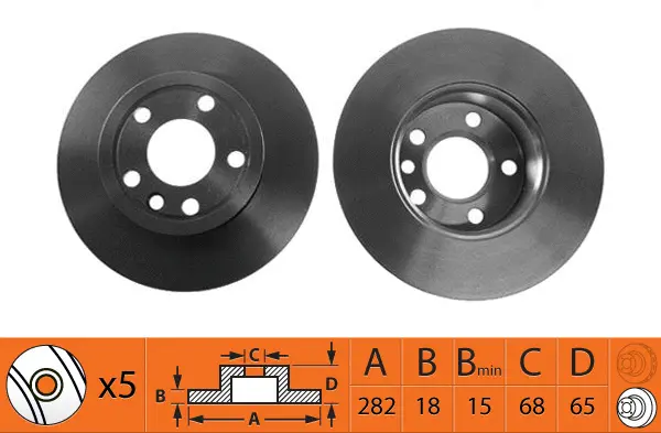 Disque de frein SB BR33116