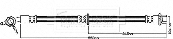 Flexible de frein BORG & BECK BBH7968