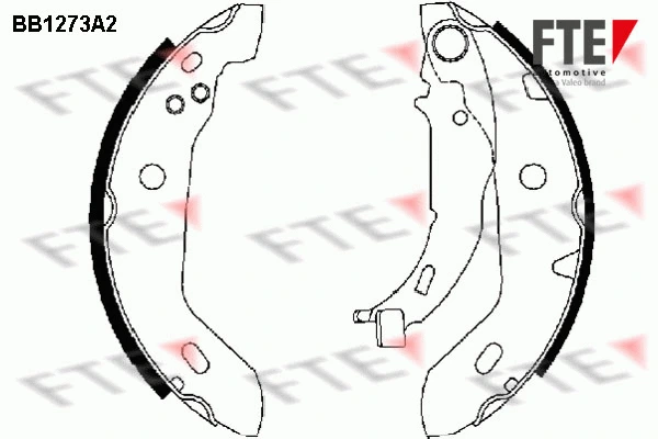 Jeu de mâchoires de frein FTE 9100059