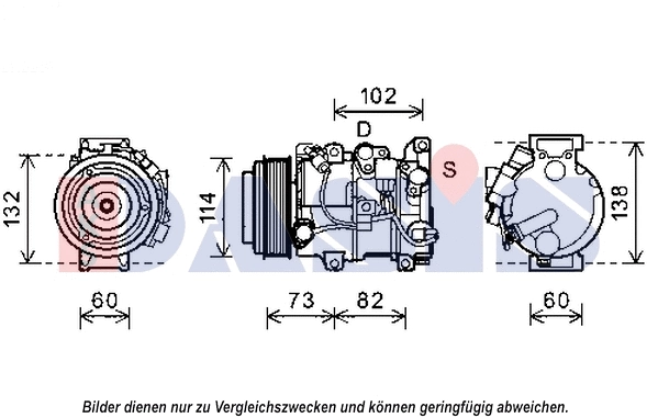 Compresseur, climatisation AKS DASIS 852639N
