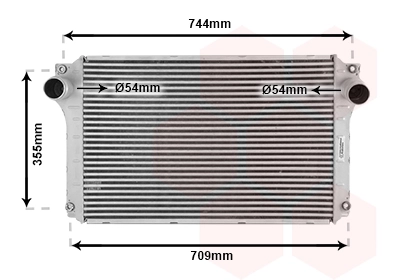 Refroidisseur d'air de suralimentation VAN WEZEL 53004362