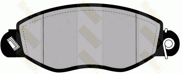 Kit de plaquettes de frein, frein à disque Brake ENGINEERING PA1304