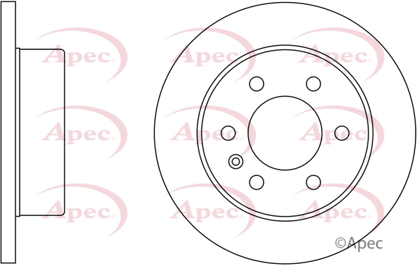 Disque de frein APEC DSK2449