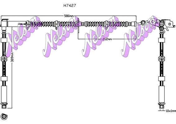 Flexible de frein KAWE H7427