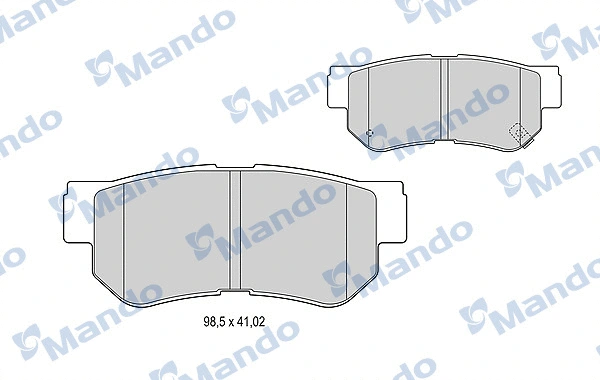 Kit de plaquettes de frein, frein à disque MANDO MBF015202
