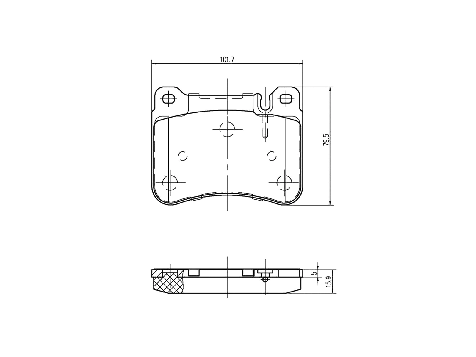 Kit de plaquettes de frein, frein à disque A.Z. Meisterteile AZMT-44-022-1249