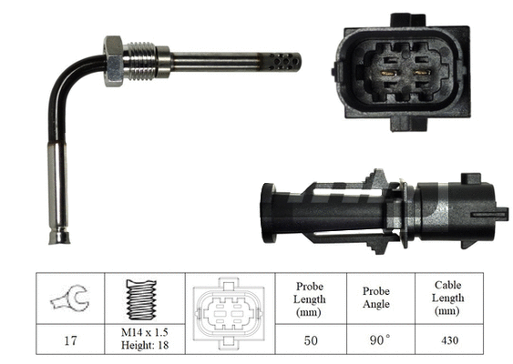 Capteur, température des gaz LEMARK LXT158