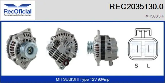 Alternateur RECOFICIAL REC2035130.0