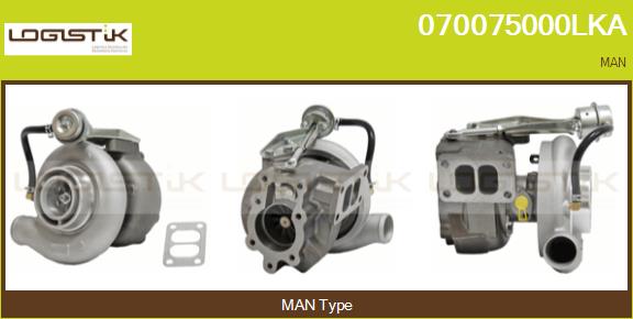 Turbocompresseur, suralimentation LGK 070075000LKA
