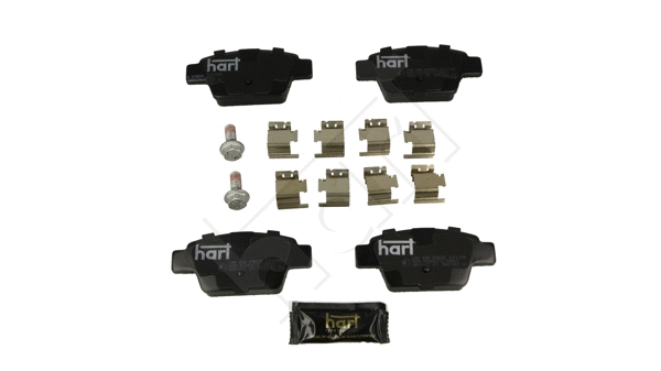 Kit de plaquettes de frein, frein à disque HART 248 938