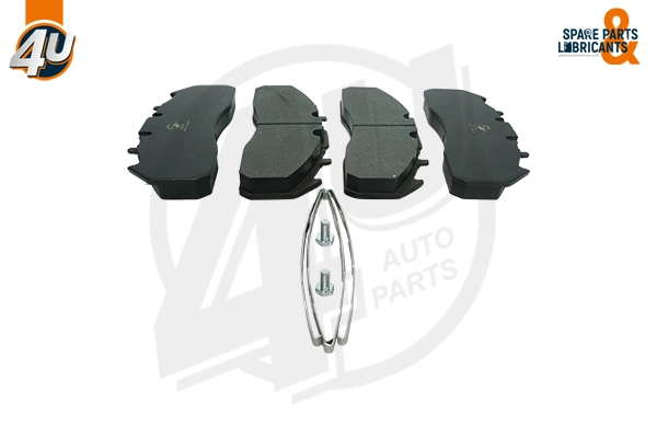 Kit de plaquettes de frein, frein à disque 4U Autoparts 22904VO