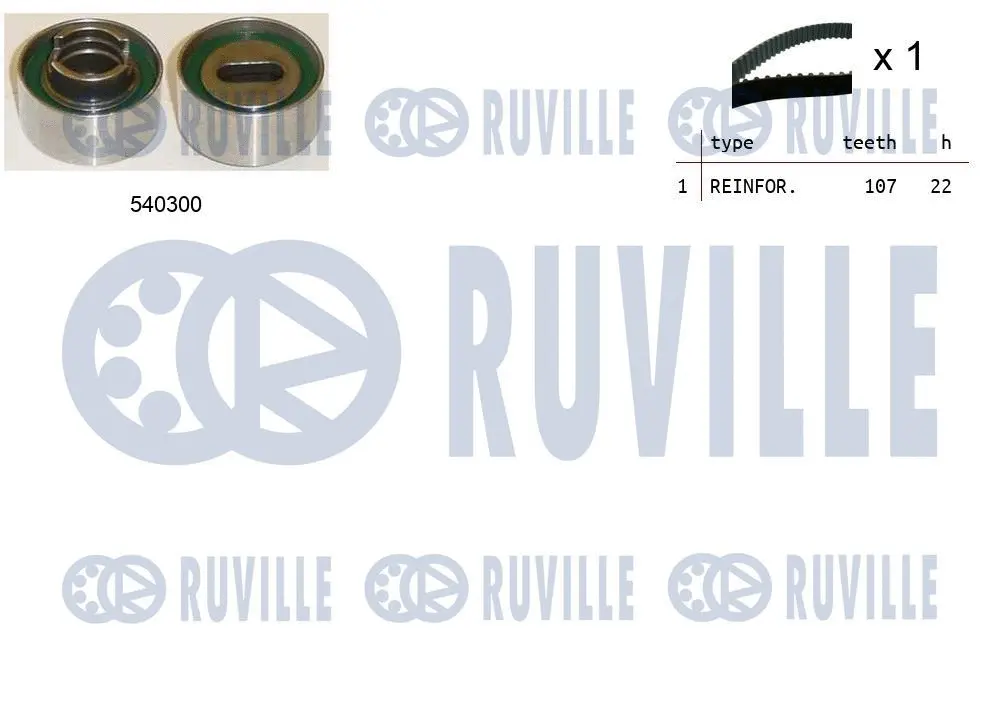 Kit de courroie crantée RUVILLE 550194