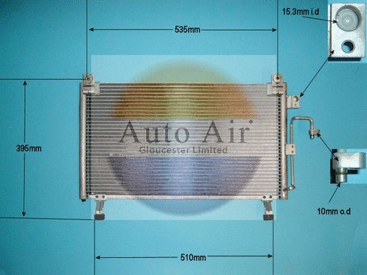 Condenseur, climatisation AUTO AIR GLOUCESTER 16-1988