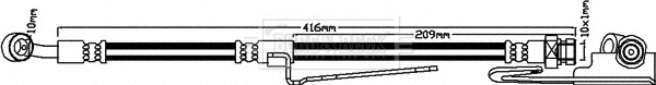 Flexible de frein BORG & BECK BBH8114