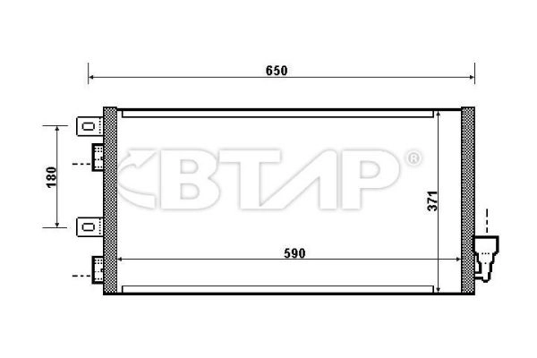 Condenseur, climatisation BTAP BBC819-115