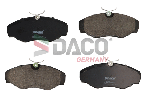 Kit de plaquettes de frein, frein à disque DACO Germany 323626