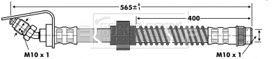Flexible de frein BORG & BECK BBH6867