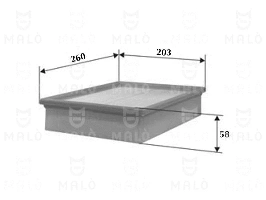 Filtre à air AKRON-MALÒ 1500189