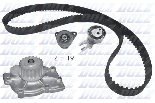 Pompe à eau + kit de courroie crantée DOLZ KD164