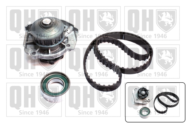 Pompe à eau + kit de courroie crantée QUINTON HAZELL QBPK1280