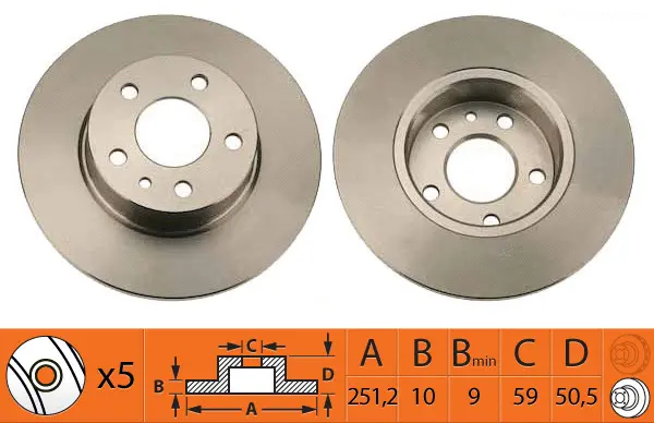 Disque de frein SB BR41106