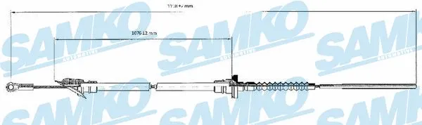 Tirette à câble, commande d'embrayage SAMKO C0062C
