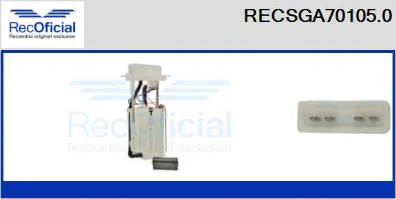 unité d'alimentation de carburant RECOFICIAL RECSGA70105.0