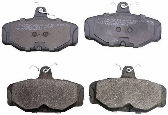 Kit de plaquettes de frein, frein à disque DENCKERMANN B110236