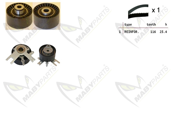 Kit de courroie crantée MABYPARTS OBK010108