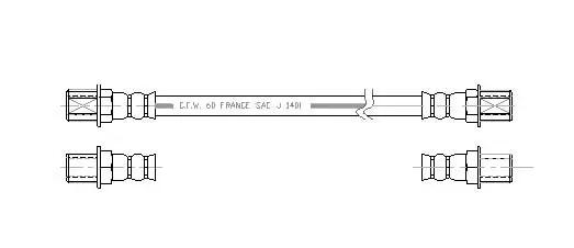 Flexible de frein Technika 49116