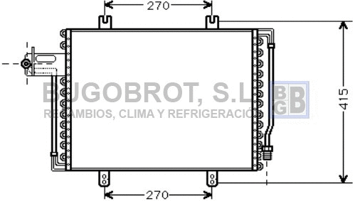 Condenseur, climatisation BUGOBROT 62-RT5193
