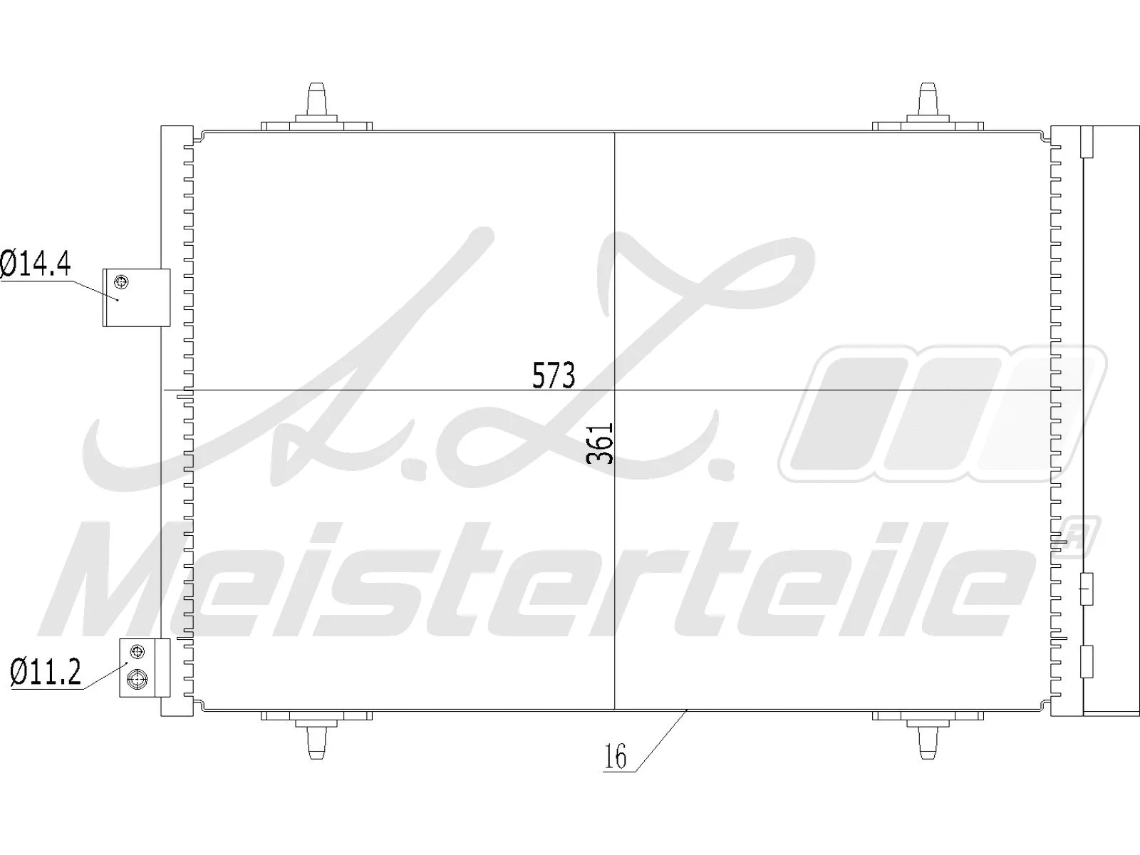 Condenseur, climatisation A.Z. Meisterteile AZMT-45-030-1484