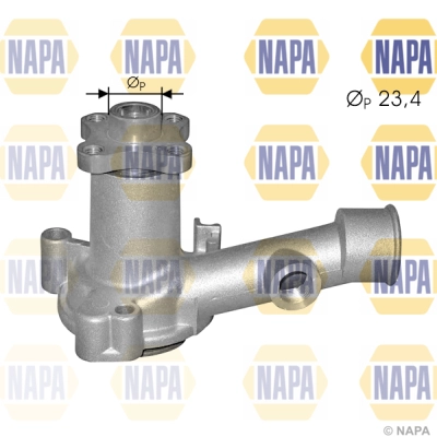 Pompe à eau, refroidissement du moteur NAPA NWP1179