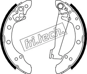 Jeu de mâchoires de frein fri.tech. 1124.284