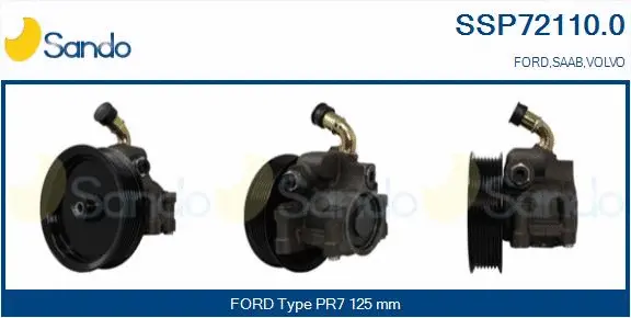 Pompe hydraulique, direction SANDO SSP72110.0