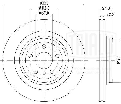 Disque de frein TRIALLI DF 190415