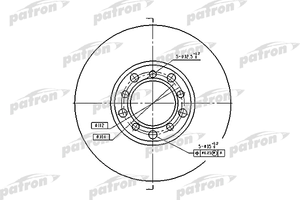 Disque de frein PATRON PBD1573