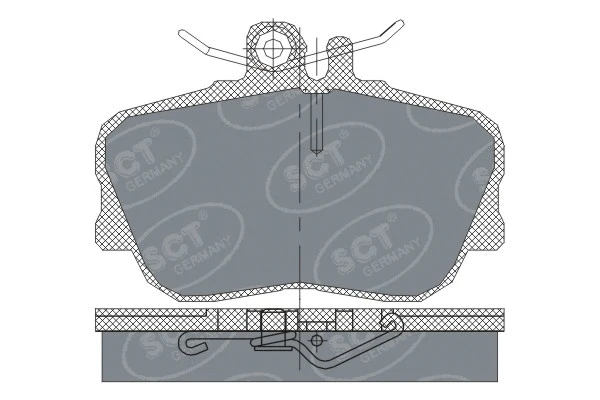 Kit de plaquettes de frein, frein à disque SCT - MANNOL SP 234 PR