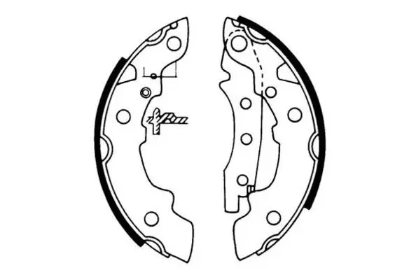 Jeu de mâchoires de frein E.T.F. 09-0301