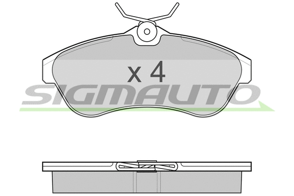 Kit de plaquettes de frein, frein à disque SIGMAUTO SPB009