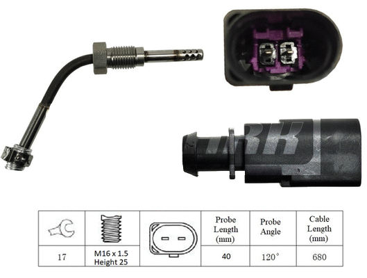 Capteur, température des gaz LEMARK LXT058