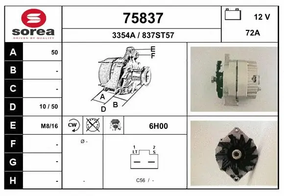 Alternateur EAI 75837